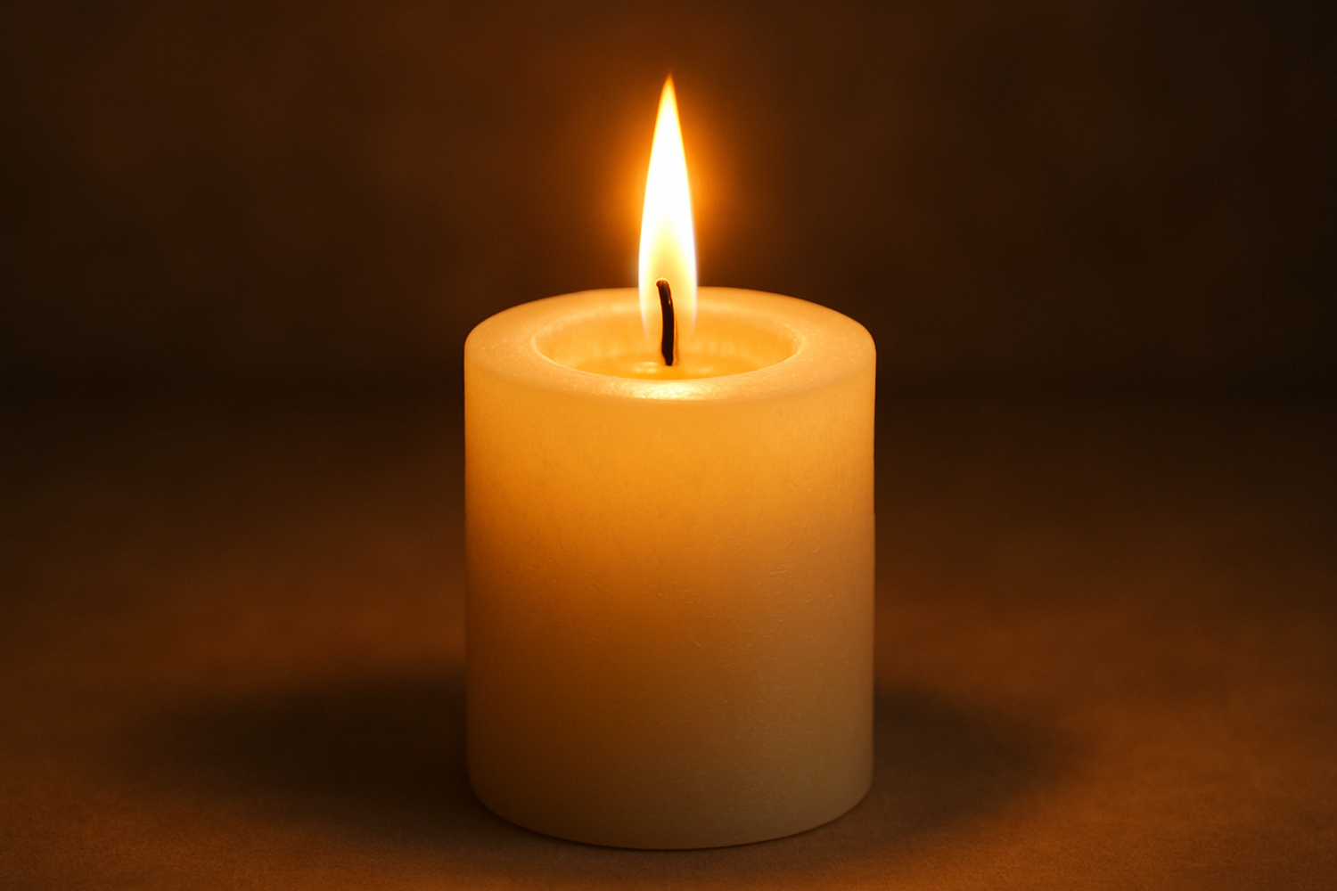 Bougie allumée 